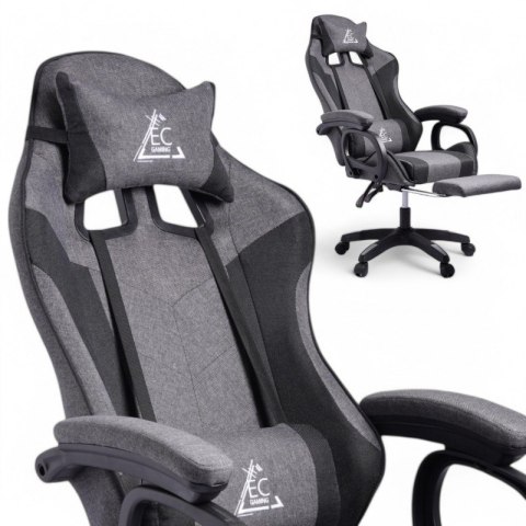 Fotel gamingowy obrotowy LevelUp z podnóżkiem i poduszką masującą KO29SZ Fotel gamingowy obrotowy LevelUp z podnóżkiem i poduszką masującą KO29SZ