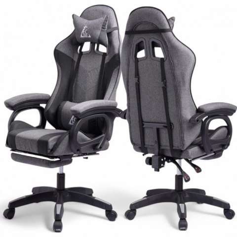 Fotel gamingowy obrotowy LevelUp z podnóżkiem i poduszką masującą KO29SZ Fotel gamingowy obrotowy LevelUp z podnóżkiem i poduszką masującą KO29SZ