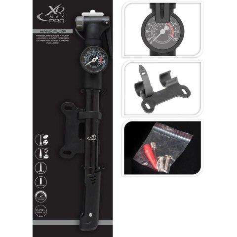POMPKA ROWEROWA MINI Z MANOMETREM 140psi (10bar) XQMAX PRO POMPKA ROWEROWA MINI Z MANOMETREM 140psi (10bar) XQMAX PRO