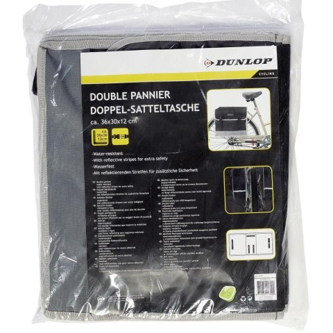 SAKWA TORBA ROWEROWA PODWÓJNA TYLNA NA BAGAŻNIK 26L DUNLOP SAKWA TORBA ROWEROWA PODWÓJNA TYLNA NA BAGAŻNIK 26L DUNLOP