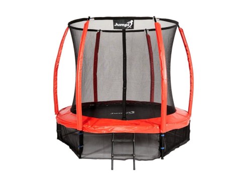 Trampolina Ogrodowa Jumpi 252cm/8FT Maxy Comfort Plus Czerwona Z Wewnętrzną Siatką Trampolina Ogrodowa Jumpi 252cm/8FT Maxy Comfort Plus Czerwona Z Wewnętrzną Siatką