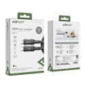 Kabel przewód w oplocie USB-C 100W 20V 5A 2m czarny