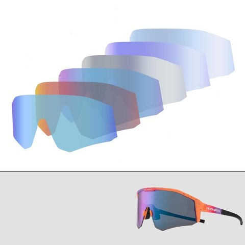Okulary rowerowe z polaryzacją i filtrem UV 400 fioletowe Okulary rowerowe z polaryzacją i filtrem UV 400 fioletowe