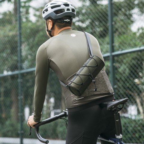 Torba rowerowa mocowana na kierownicę ramę pod siodełko 2l - zielona Torba rowerowa mocowana na kierownicę ramę pod siodełko 2l - zielona
