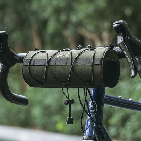 Torba rowerowa mocowana na kierownicę ramę pod siodełko 2l - zielona Torba rowerowa mocowana na kierownicę ramę pod siodełko 2l - zielona