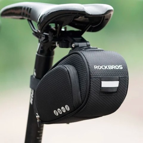 Torba rowerowa pod siodełko z szybkozłączką wodoodporna czarna Torba rowerowa pod siodełko z szybkozłączką wodoodporna czarna