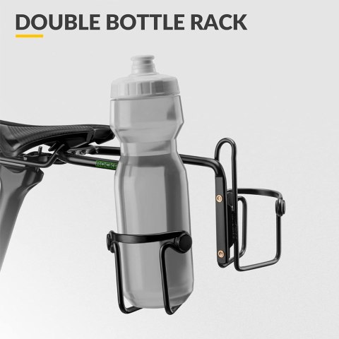 Wielofunkcyjny uchwyt rowerowy stabilizator torby podsiodłowej - czarny Wielofunkcyjny uchwyt rowerowy stabilizator torby podsiodłowej - czarny