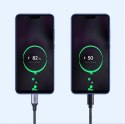 Kabel przewód USB-A - USB-C QC 3.0 3A 0.25m - szary
