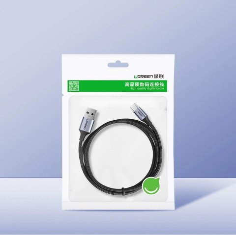 Kabel przewód USB-A - USB-C QC 3.0 3A 0.25m - szary Kabel przewód USB-A - USB-C QC 3.0 3A 0.25m - szary