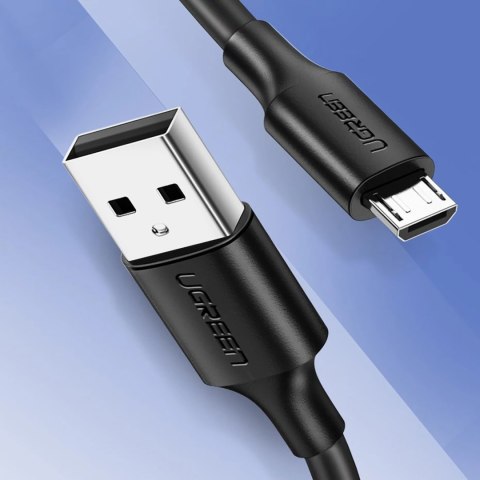 Kabel przewód micro USB - USB-A 0.5m - czarny Kabel przewód micro USB - USB-A 0.5m - czarny