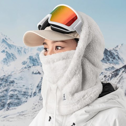 Kominiarka narciarska Qunature Arctic Velvet rozmiar M - biała Kominiarka narciarska Qunature Arctic Velvet rozmiar M - biała