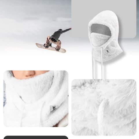 Kominiarka narciarska Qunature Arctic Velvet rozmiar M - biała Kominiarka narciarska Qunature Arctic Velvet rozmiar M - biała