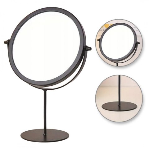 Lusterko kosmetyczne stojące czarne jednostronne wysokość 27cm L14CZ Lusterko kosmetyczne stojące czarne jednostronne wysokość 27cm L14CZ