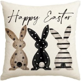 Lniana poszewka na poduszkę 45 x 45 cm HAPPY EASTER POD235