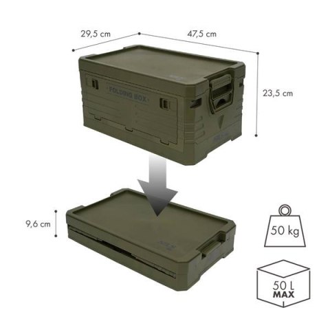 NCB4001 SKŁADANA SKRZYNIA KEMPINGOWA Z POKRYWĄ 50L NILS CAMP NCB4001 SKŁADANA SKRZYNIA KEMPINGOWA Z POKRYWĄ 50L NILS CAMP