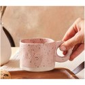 Ceramiczny, nakrapiany kubek z uchem 275 ml Szkliwiony CUP29