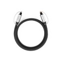 Kabel przewód optyczny audio Toslink SPDIF 2m - szary
