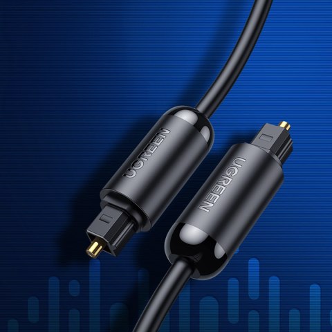 Kabel przewód optyczny audio Toslink SPDIF 3m - czarny Kabel przewód optyczny audio Toslink SPDIF 3m - czarny