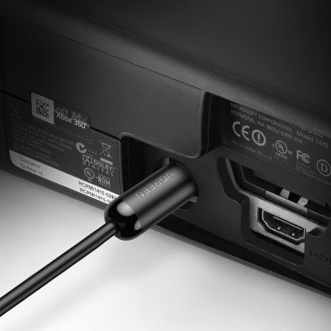 Kabel przewód optyczny audio Toslink SPDIF 3m - czarny Kabel przewód optyczny audio Toslink SPDIF 3m - czarny