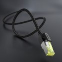 Kabel przewód patchcord Ethernet RJ45 Cat 7 10 Gbps 3m - czarny