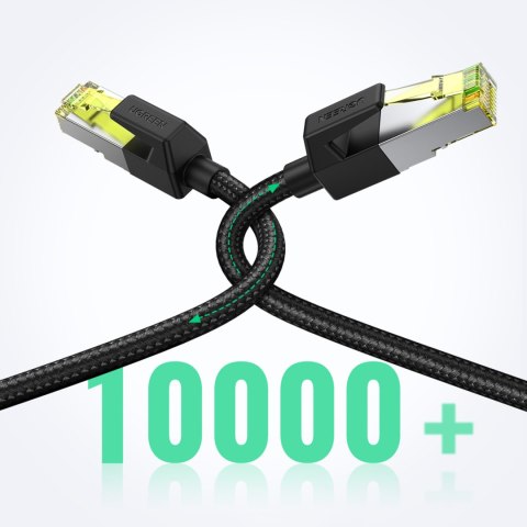 Kabel przewód patchcord Ethernet RJ45 Cat 7 10 Gbps 3m - czarny Kabel przewód patchcord Ethernet RJ45 Cat 7 10 Gbps 3m - czarny