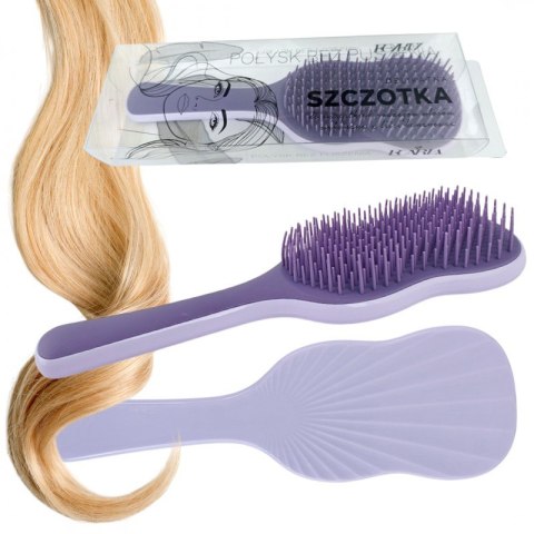 Szczotka do włosów, do rozczesywania, połysk bez puszenia, fioletowa 22cm SCZ19 Szczotka do włosów, do rozczesywania, połysk bez puszenia, fioletowa 22cm SCZ19