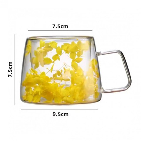 Szklanka termiczna z kwiatami w środku, hortensje 180 ml 1szt SZK155 Szklanka termiczna z kwiatami w środku, hortensje 180 ml 1szt SZK155