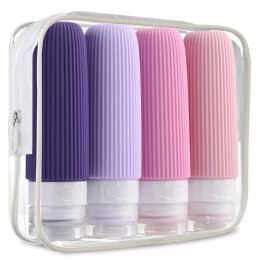 Zestaw silikonowych pojemniczków, buteleczek podróżnych 4w1 90ml KS137WZ1