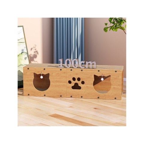 DOMEK DLA KOTA - budka, legowisko, drapak z zabawką- 100 x 29 x 30 cm KOT20 DOMEK DLA KOTA - budka, legowisko, drapak z zabawką- 100 x 29 x 30 cm KOT20