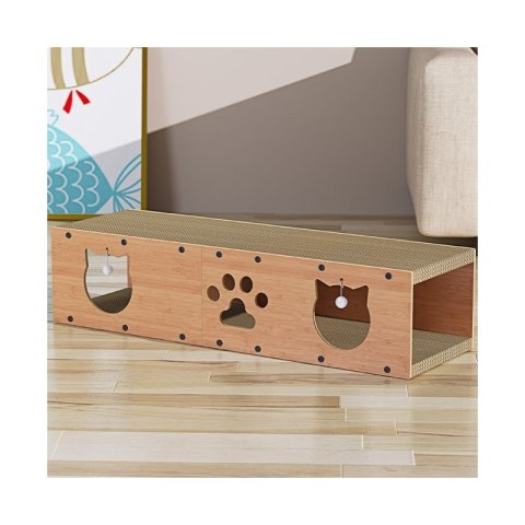 DOMEK DLA KOTA - budka, legowisko, drapak z zabawką- 100 x 29 x 30 cm KOT20 DOMEK DLA KOTA - budka, legowisko, drapak z zabawką- 100 x 29 x 30 cm KOT20