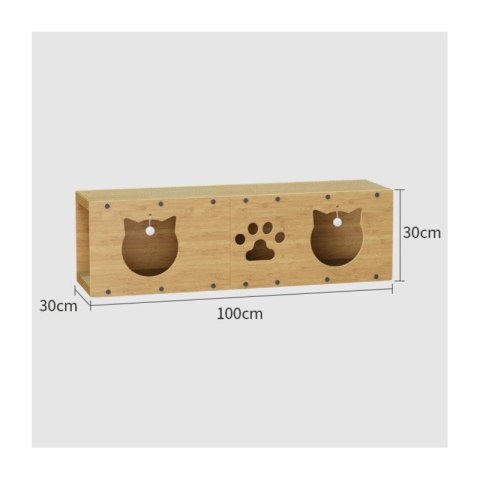 DOMEK DLA KOTA - budka, legowisko, drapak z zabawką- 100 x 29 x 30 cm KOT20 DOMEK DLA KOTA - budka, legowisko, drapak z zabawką- 100 x 29 x 30 cm KOT20