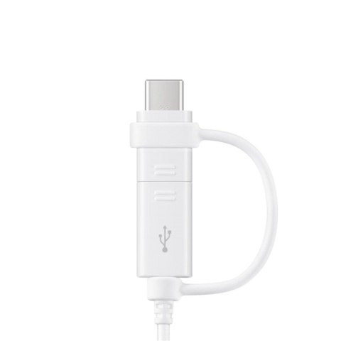 Kabel przewód Samsung Combo USB-A - micro USB i USB-C 1.5m - biały Kabel przewód Samsung Combo USB-A - micro USB i USB-C 1.5m - biały