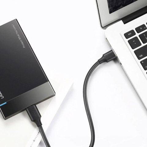 Kabel przewód USB-A 3.0 - USB-C 3A 2m - czarny Kabel przewód USB-A 3.0 - USB-C 3A 2m - czarny