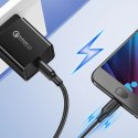 Kabel przewód micro USB - USB-A 25cm - czarny