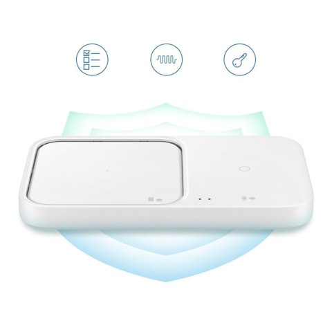 Ładowarka Samsung Wireless Charger Duo indukcyjna 15W - biała Ładowarka Samsung Wireless Charger Duo indukcyjna 15W - biała