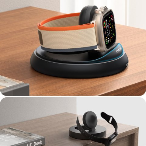 Ładowarka indukcyjna składana do zegarków Apple Watch - czarna Ładowarka indukcyjna składana do zegarków Apple Watch - czarna