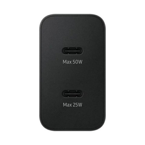 Ładowarka sieciowa Samsung Power Adapter Duo 2x USB-C 50W - czarna Ładowarka sieciowa Samsung Power Adapter Duo 2x USB-C 50W - czarna
