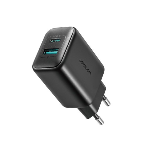 Ładowarka sieciowa USB-C i USB-A 25W SFC PPS PD - czarna Ładowarka sieciowa USB-C i USB-A 25W SFC PPS PD - czarna