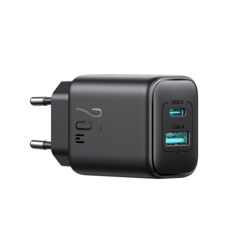 Ładowarka sieciowa USB-C i USB-A 25W SFC PPS PD - czarna Ładowarka sieciowa USB-C i USB-A 25W SFC PPS PD - czarna