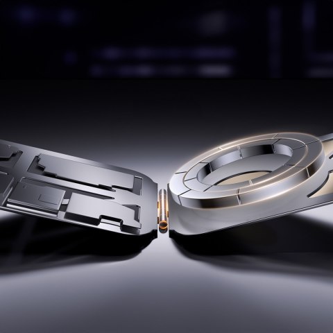 Portfel na karty Magnetic Wallet MagSafe z podstawką i uchwytem na palec - czarny Portfel na karty Magnetic Wallet MagSafe z podstawką i uchwytem na palec - czarny