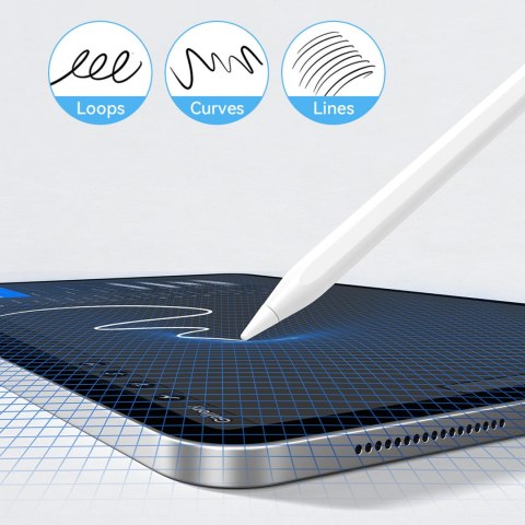 Rysik stylus aktywny do Apple iPad Pro Air Mini 130mAh USB-C - biały Rysik stylus aktywny do Apple iPad Pro Air Mini 130mAh USB-C - biały
