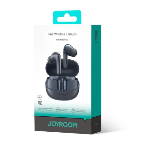 Słuchawki Funpods douszne TWS z Bluetooth 5.4 ANC i ochroną IP54 - czarne Słuchawki Funpods douszne TWS z Bluetooth 5.4 ANC i ochroną IP54 - czarne