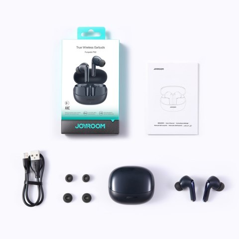 Słuchawki Funpods douszne TWS z Bluetooth 5.4 ANC i ochroną IP54 - czarne Słuchawki Funpods douszne TWS z Bluetooth 5.4 ANC i ochroną IP54 - czarne