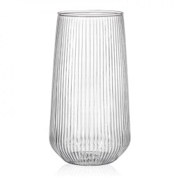 Szklanka ryflowana duża do drinków 500 ml 1szt 6 x 14cm SZK151
