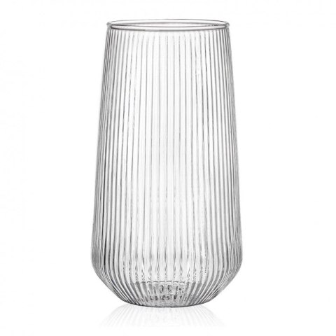 Szklanka ryflowana duża do drinków 500 ml 1szt 6 x 14cm SZK151 Szklanka ryflowana duża do drinków 500 ml 1szt 6 x 14cm SZK151