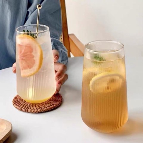 Szklanka ryflowana duża do drinków 500 ml 1szt 6 x 14cm SZK151 Szklanka ryflowana duża do drinków 500 ml 1szt 6 x 14cm SZK151