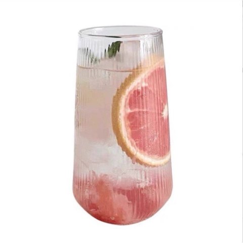Szklanka ryflowana duża do drinków 500 ml 1szt 6 x 14cm SZK151 Szklanka ryflowana duża do drinków 500 ml 1szt 6 x 14cm SZK151