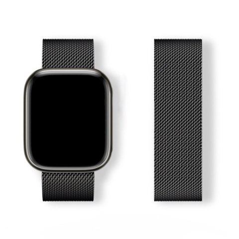 Bransoleta pasek Milanese Loop do Apple Watch 38/40/41 - czarna Bransoleta pasek Milanese Loop do Apple Watch 38/40/41 - czarna