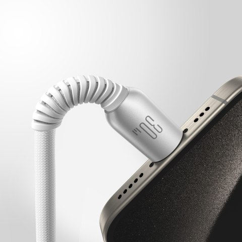 Kabel przewód Cutting-Edge Series 30W USB-C - iPhone Lightning 1.2m - szary Kabel przewód Cutting-Edge Series 30W USB-C - iPhone Lightning 1.2m - szary