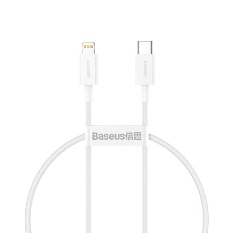 Kabel przewód Superior Series USB-C / Lightning PD 20W 2m - biały Kabel przewód Superior Series USB-C / Lightning PD 20W 2m - biały